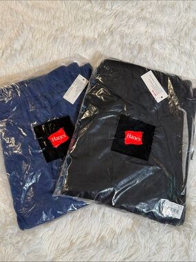 Hanes Two-Pack men’s sleep pants in Blue & Black